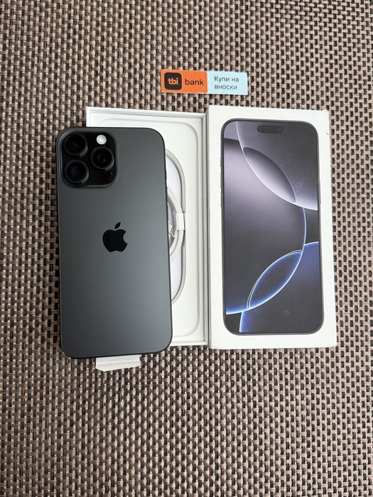 НОВ! 512Gb*ЛИЗИНГ* iPhone 16 Pro Max Black Titanium / Гаранция