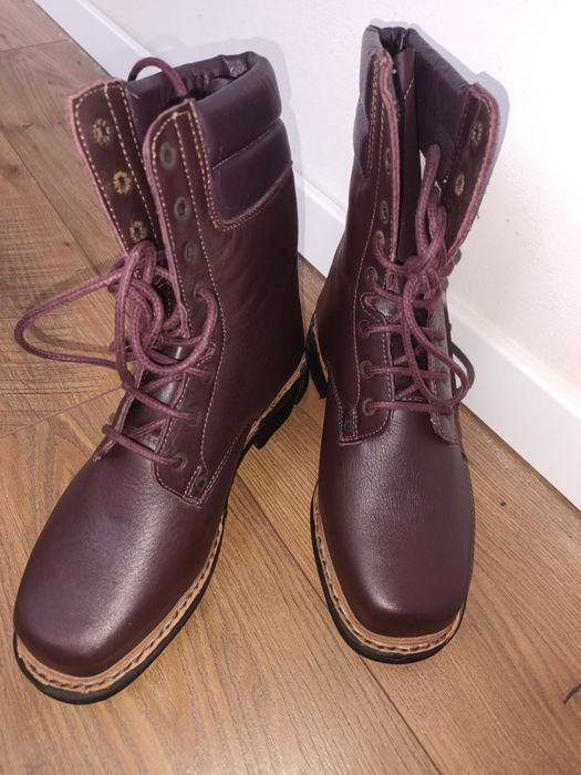 Cizme militare din piele