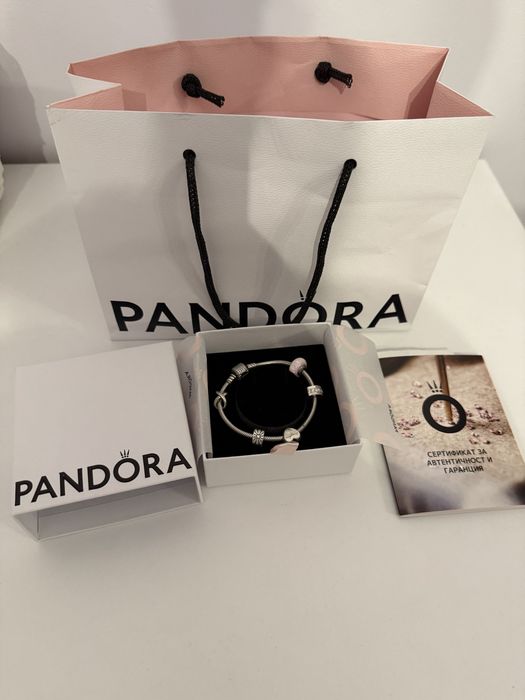 Гривна Pandora 17 см и талисмани