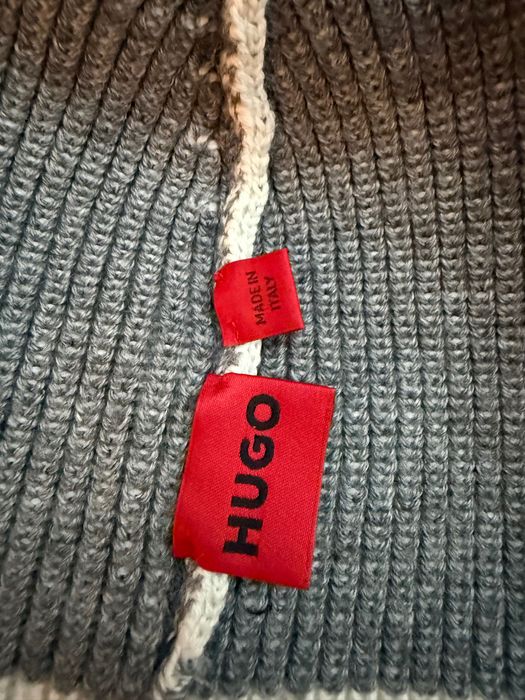 Бяла Hugo Boss шапка