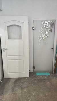 3 бр. интериорни врати с каси, 1 стъклена врата за баня, PVC дограма