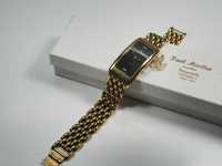 Ceas de mână pentru femei cu  diamante placat cu aur Maurice Lacroix