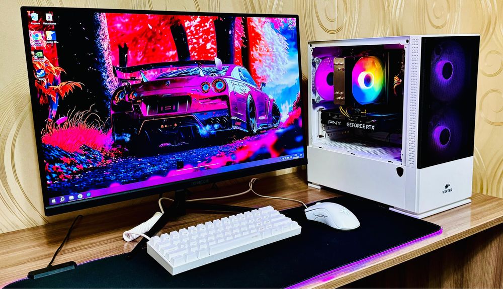 Мощный Игровой Компьютер с Монитором 300 герц ВЕСЬ КОМПЛЕКТ