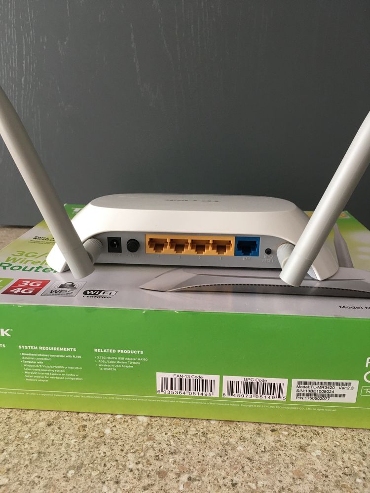 Роутер TP-LINK модель TL-MR 3420