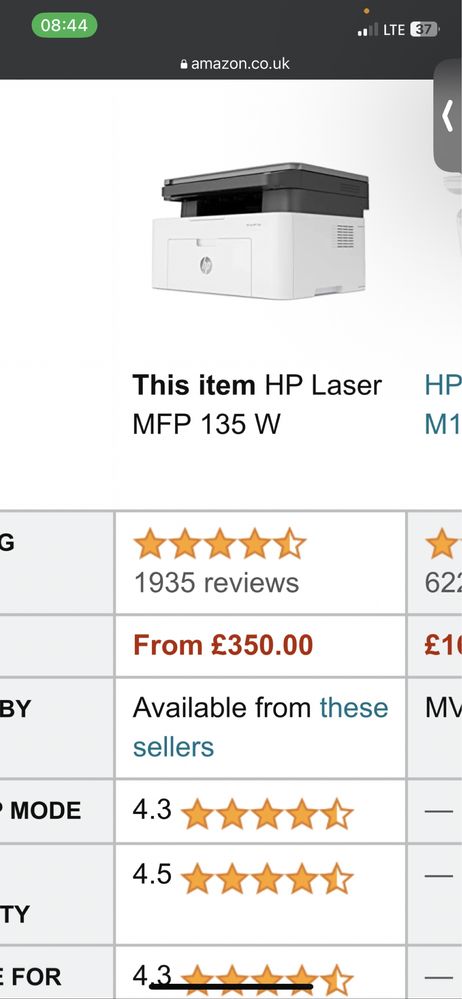 Imprimanta HP Laser MFP 135 W