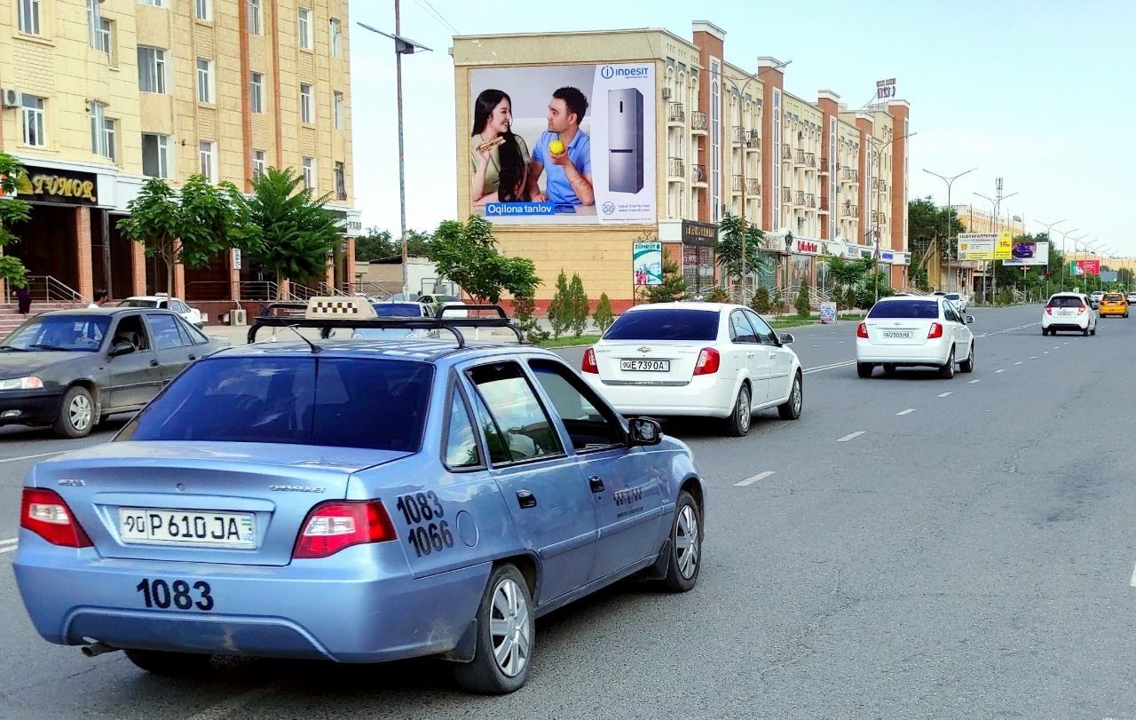 Реклама на брандмауэрах в Хорезмской области