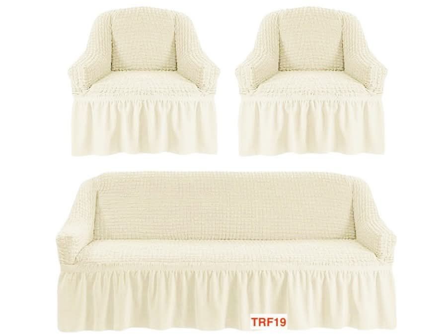 Husa  canapea cu volanase