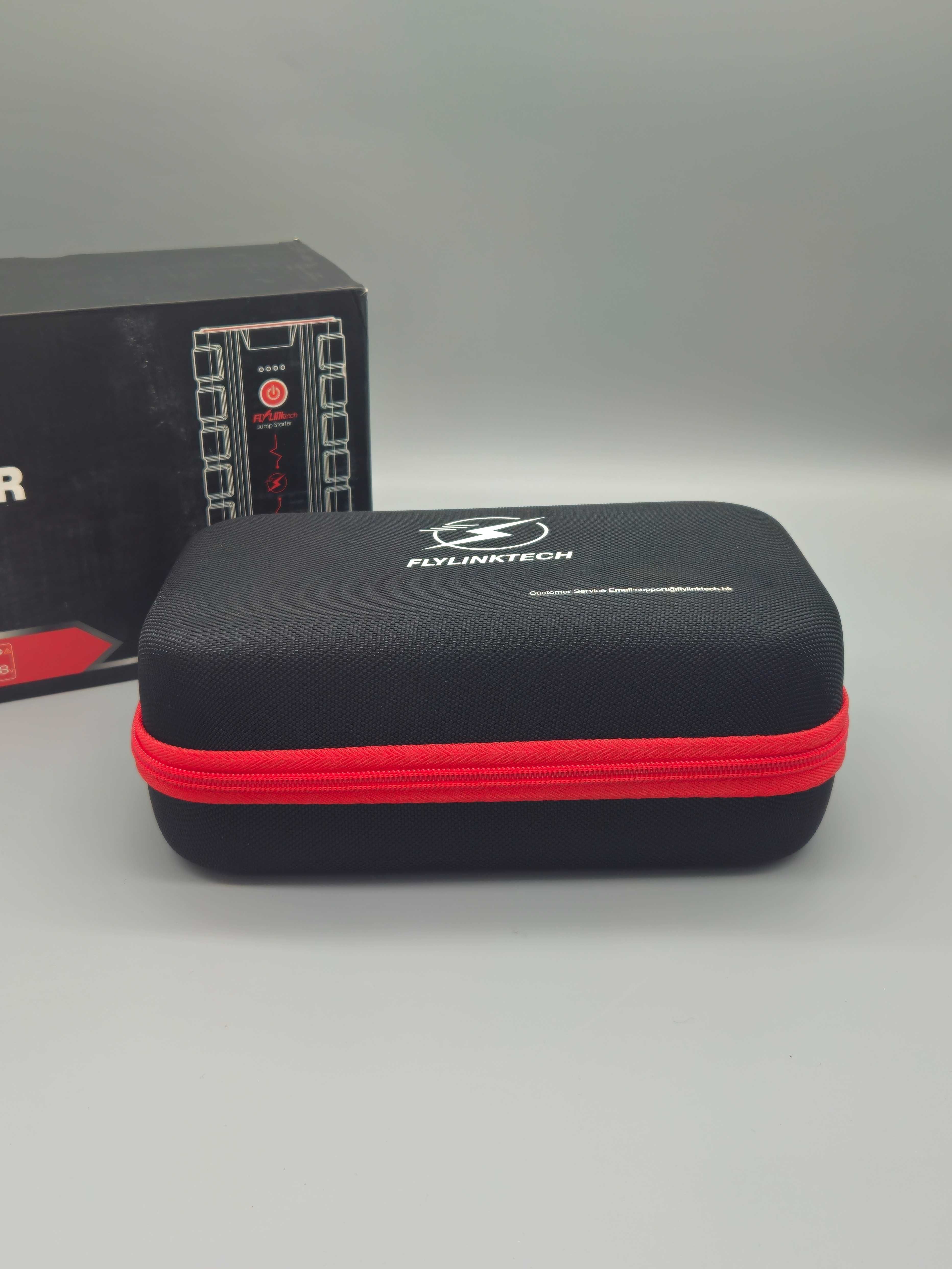 Стартер за автомобил FLYLINKTECH – 20000mAh, 12V, комплект с аксесоари