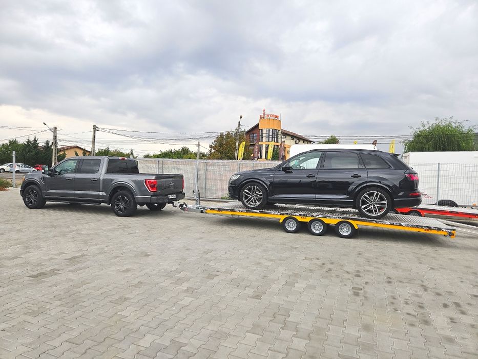 Platforma Trailer auto 5m-5.5m-6m, 3 axe - TA-NO SCORPIO