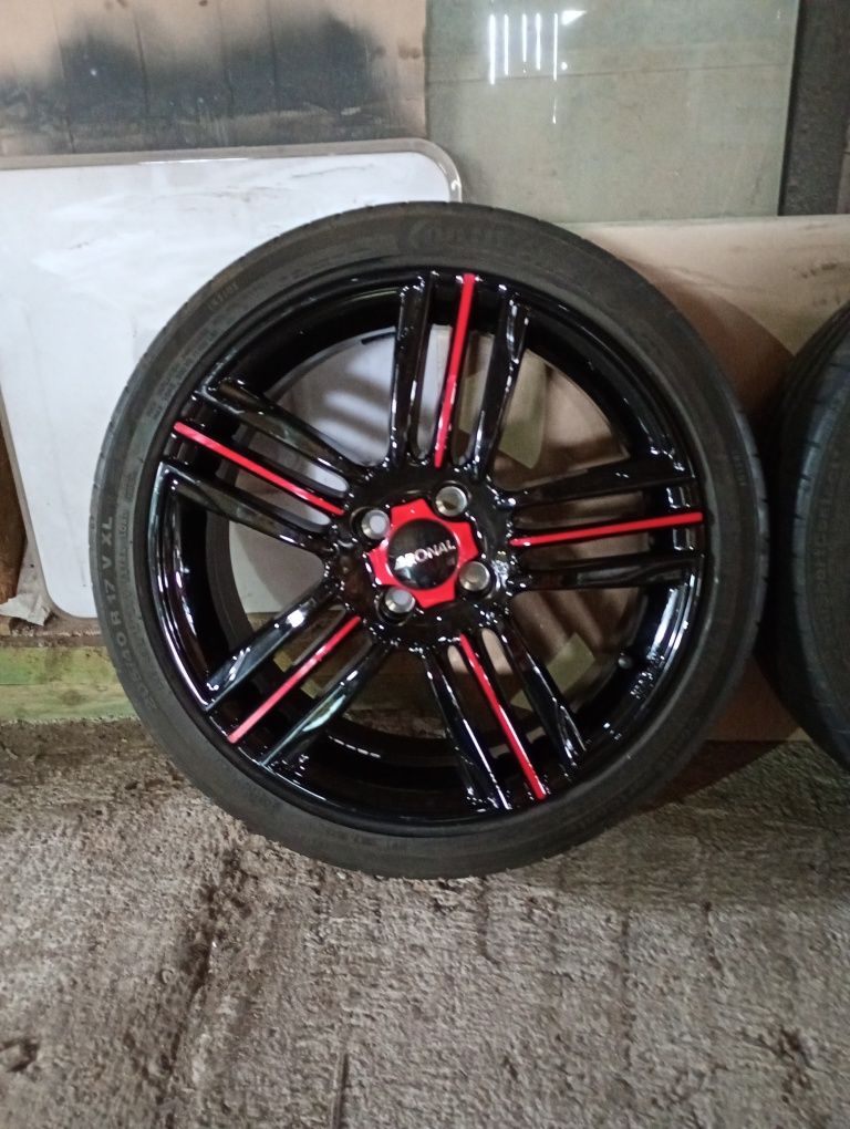 FIAT PUNTO RONAL R57 нови джанти със летни гуми 205/40/17 ЕТ35 4х98 цо