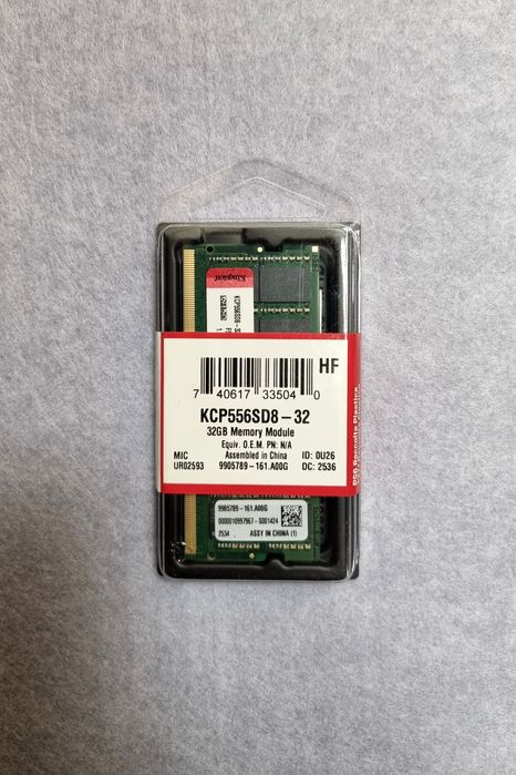 RAM Notebook Kingston DDR5 32gb