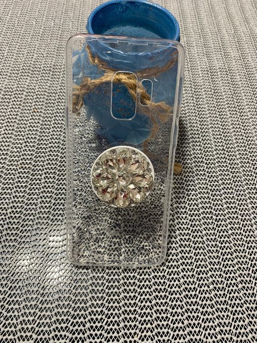 Husa din silicon cu pietricele pt Samsung Galaxy S9 , S9+ , S9 plus