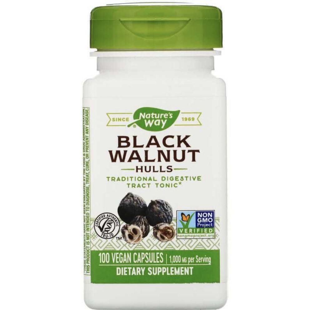 Natures way black walnut hulls 100 caps чорние opex