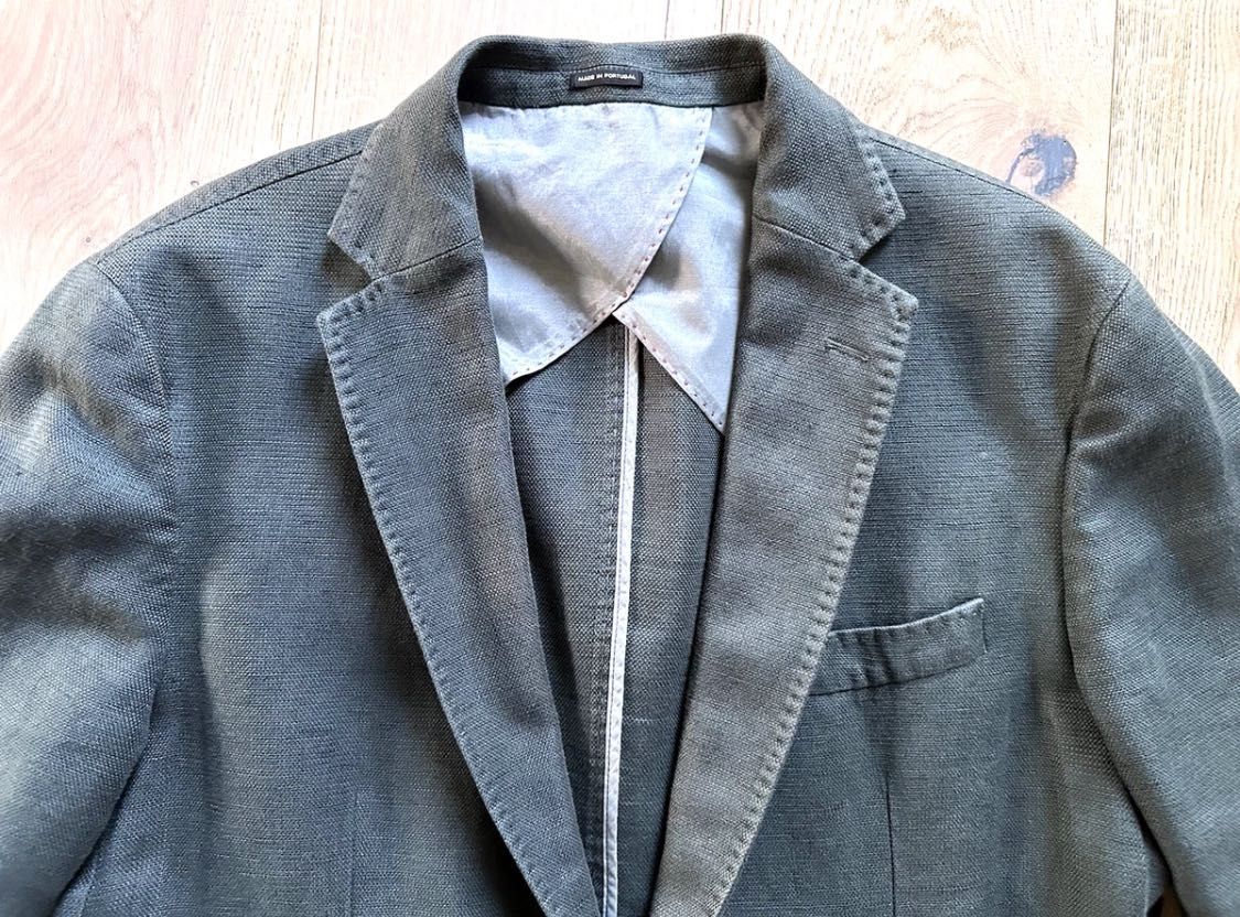 Мъжко Сако Ленено Massimo Dutti 54