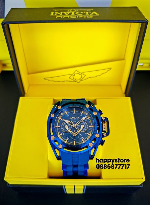 INVICTA Rally Rage Blue 53 mm, Инвикта нов ръчен часовник