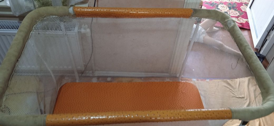 Детская мебель кровать+манеж