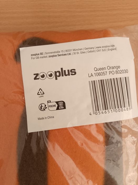 NOUA, Pătură moale fleece pentru animale, Zooplus Queen Orange