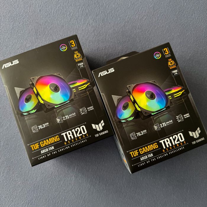 ASUS TUF TR120 Reverse ARGB PWM. 2 Seturi x 3Pack Ventilatoare/Fan