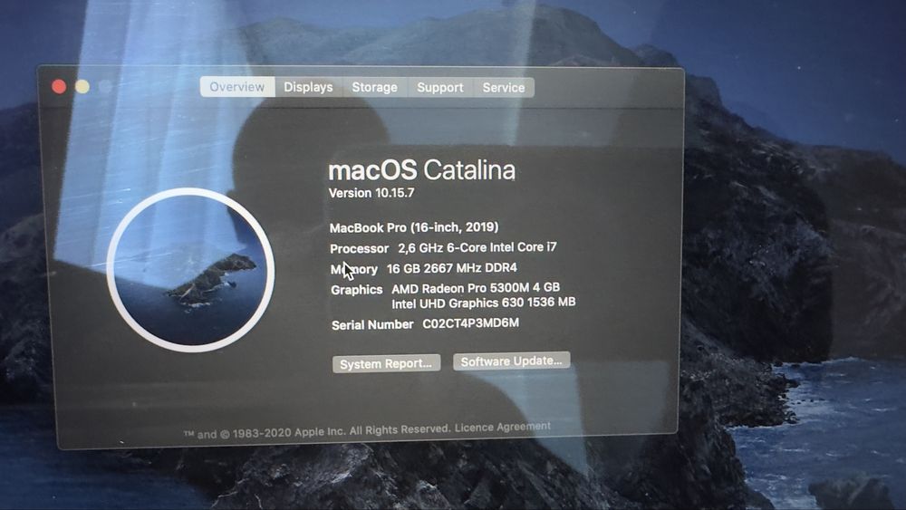 Macbook pro 16 late 2019