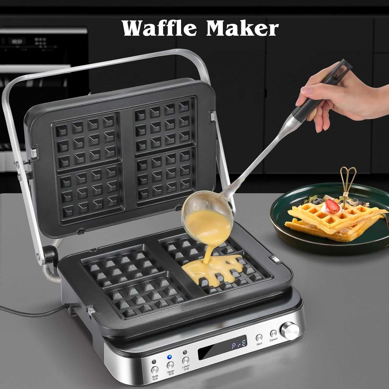 Грил/скара и гофретник AMZCHEF Multifunktionaler 4 in 1,Гаранция