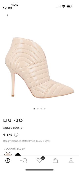 Liu Jo кожени боти Blush 37