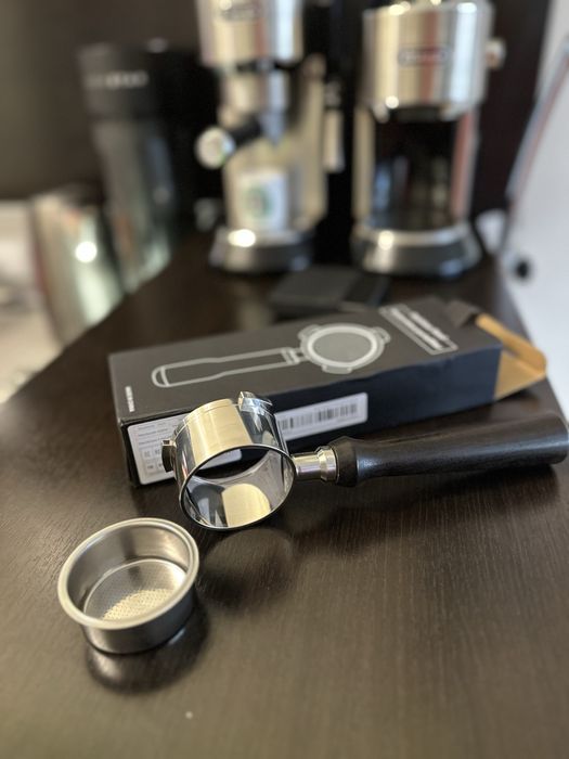 Портафилтър 51 mm /Черно дърво /Delonghi Dedica