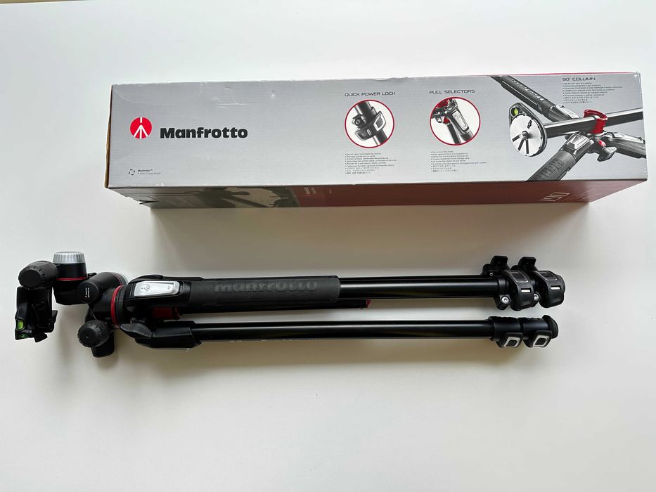 Manfrotto MT190XPro3 + Manfrotto MHXPRO-3W статив за фотоапарат