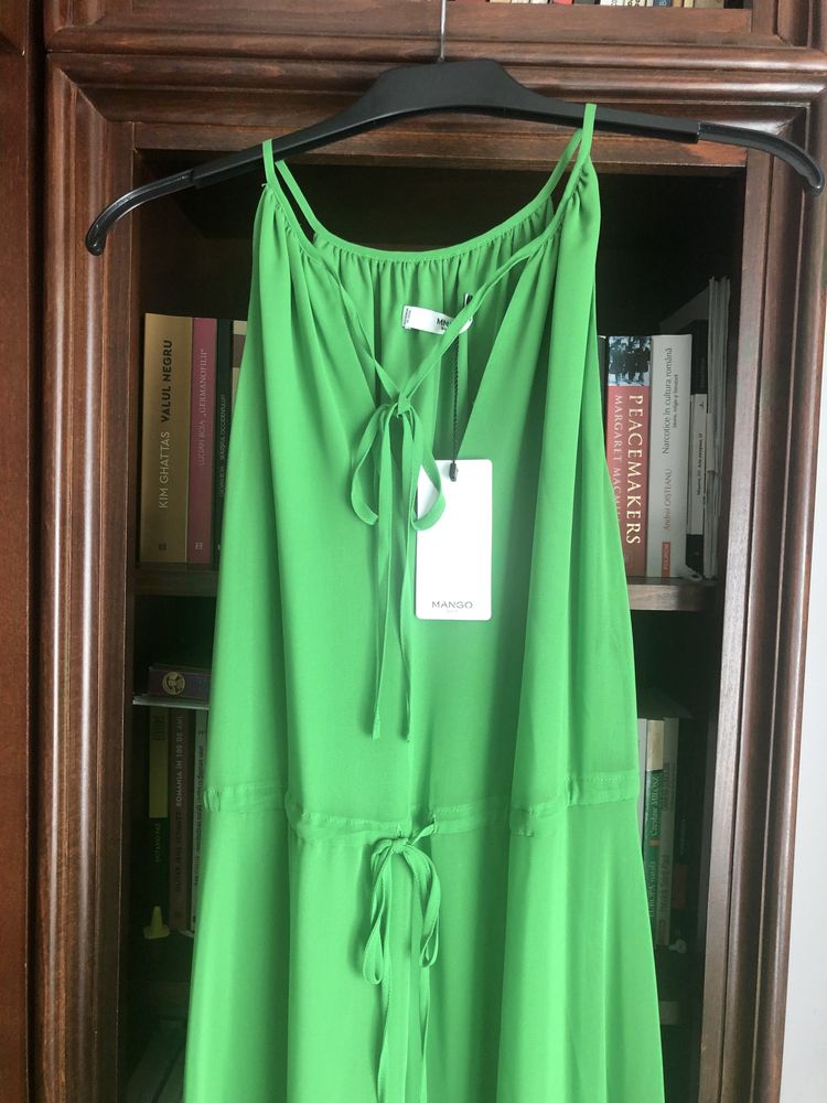 Rochie verde S Mango Noua!