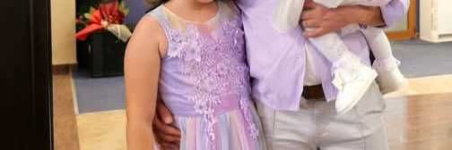 Лилава рокля размер 170