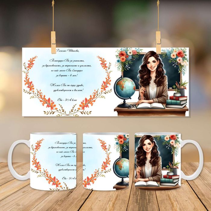 Персонализиран подарък - чаша по ваш избор с персонализация