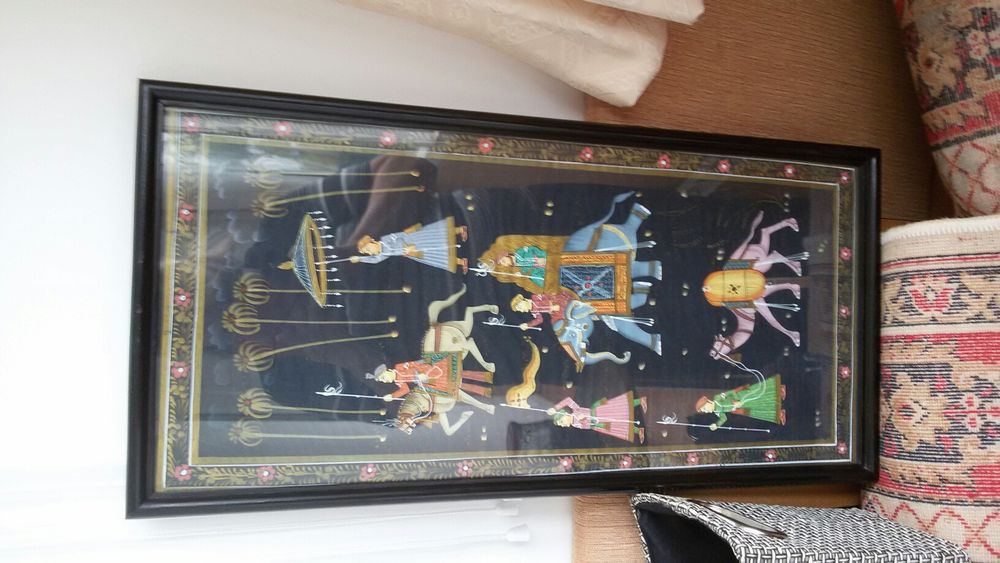 Индийская картина по шёлку