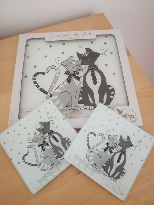 Suport sticla vase si pahare NOI model pisici ustensile bucararie