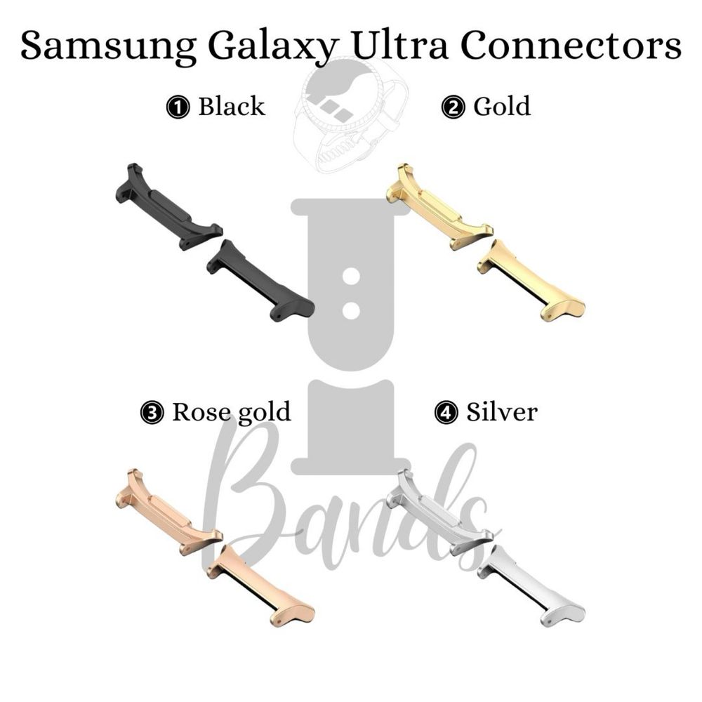 Стоманен конектор за Apple Watch/Samsung Watch 7 Ultra/Garmin Quickfit