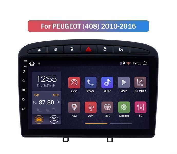 Peugeot 308 408, 2008-2016 - 9'' Навигация андроид Мултимедия, 9107