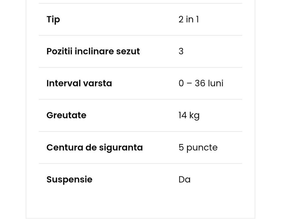 Carucior 2in1 pliabil