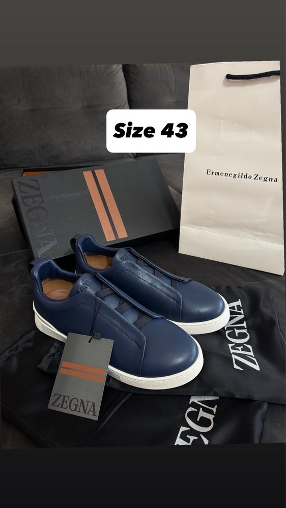 Pantofi Zegna Ermenegildo- piele naturala/premium/marime 44