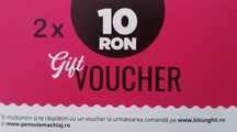 Voucher 2×10 Ron pe kitunghii.ro şi pensulemachiaj.ro