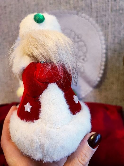 Дед мороз и Снегурочка пенопласт,СССР(реставрация-ручная работа) )