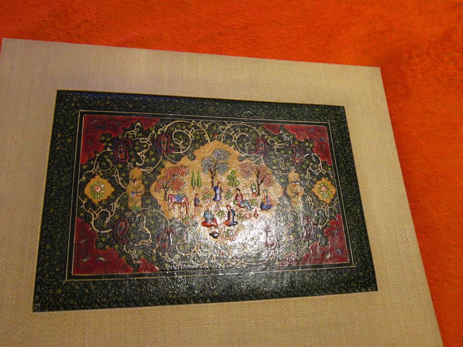 cadou rar tablou vintage handmade Asia Tibetan