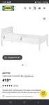 Vand pat pt copii IKEA KRITTER 70x160 cm cu somiera si saltea