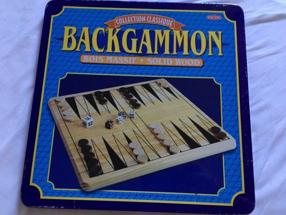 Joc de table din lemn - Backgammon