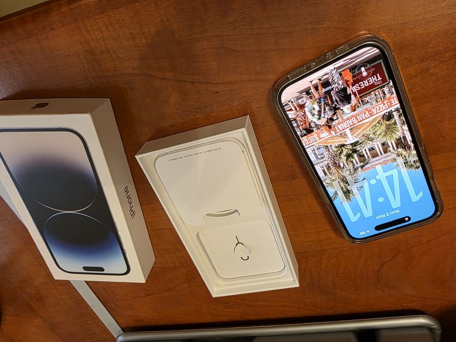 Apple iPhone 14 Pro 256GB, 5G, necodat, silver, la pachet + bonus