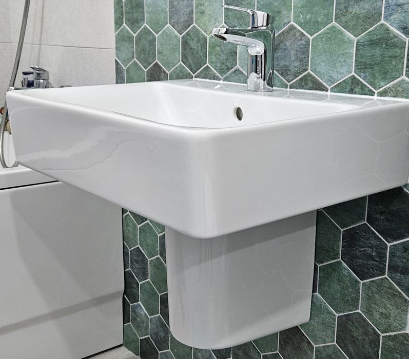 Lavoar Ideal Standard Connect Cube 60x46 cm + semipiedestal