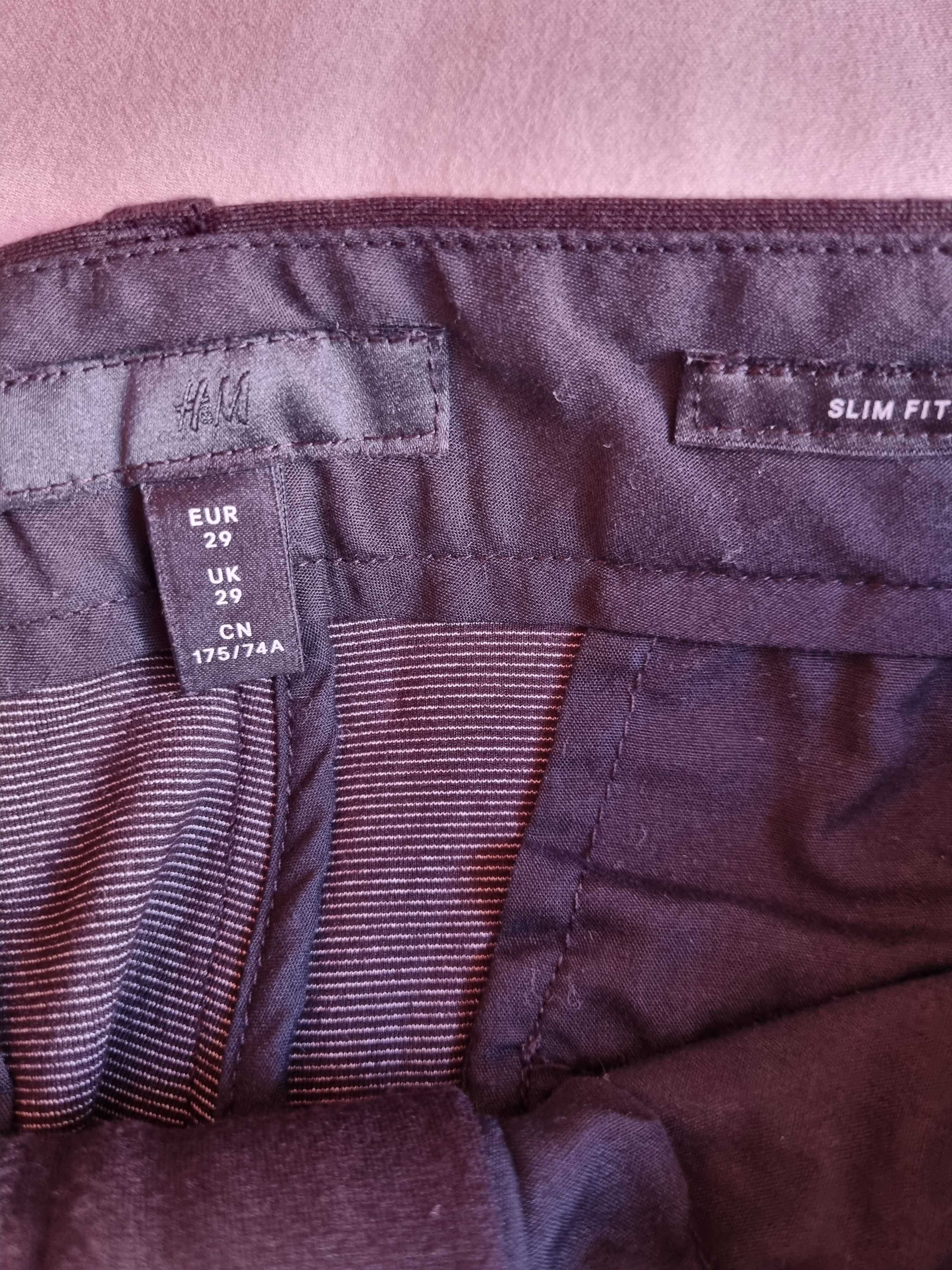 Pantalon H&M negru slim pentru baieti purtați o singura data