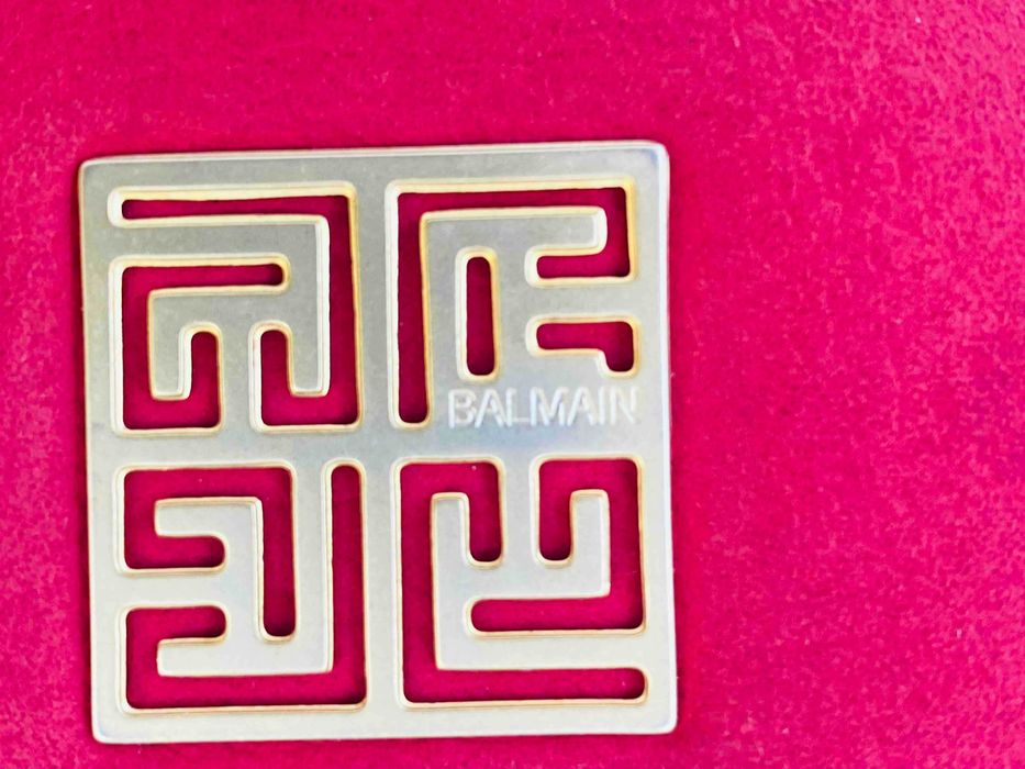 Pierre Balmain Superb Portofel Vintage Orizontal Piele Rosu Original