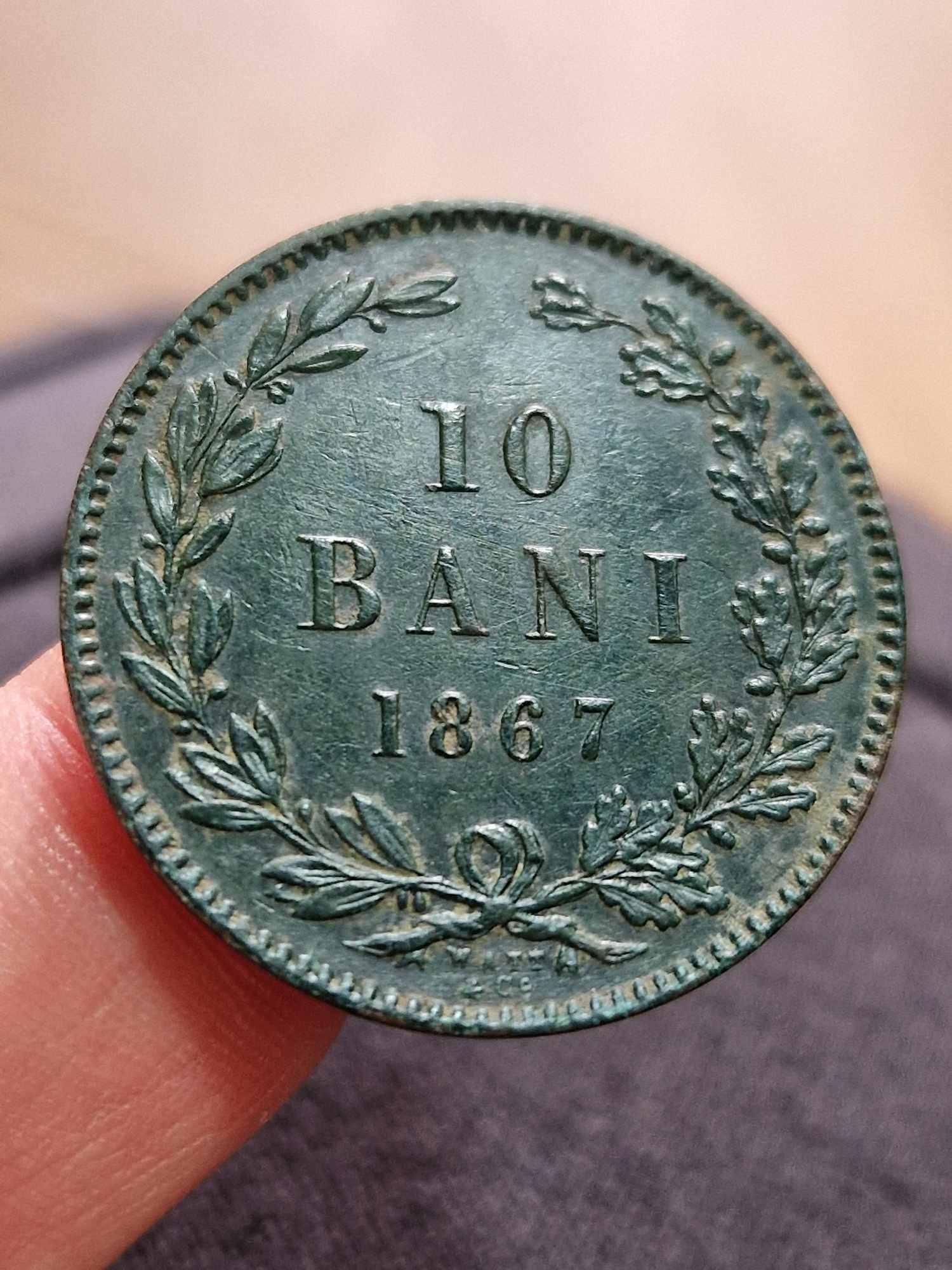 10 bani 1867 ,Watt