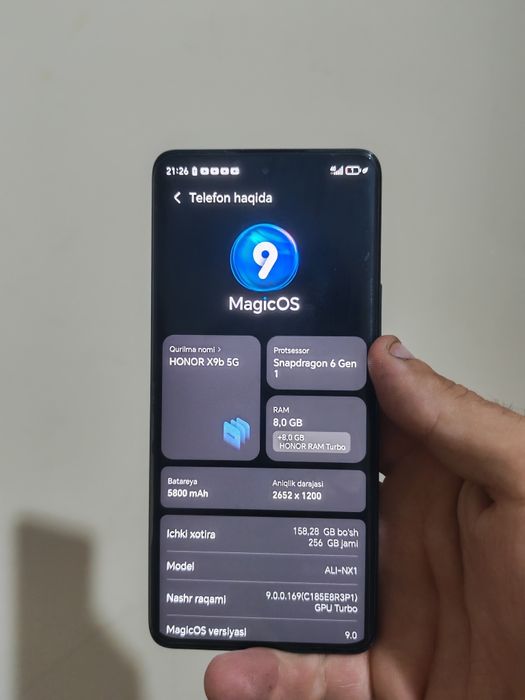 Honor x9B holati ideal