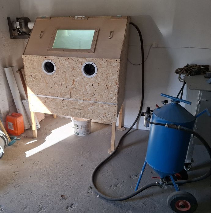 Пескоструйный аппарат с камерой