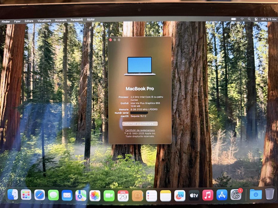 Laptop Apple MacBook Pro 13.3 inch 2019 Touchbar I5