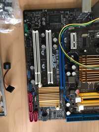 Asus P5KPL-AM EPU дънна платка с процесор Celeron, вентилатор и RAM